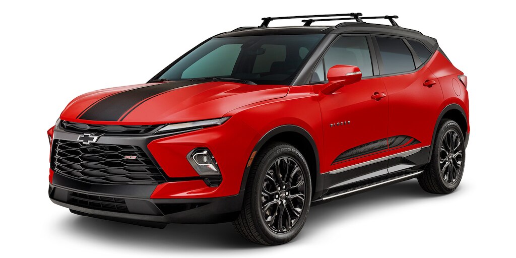 Personaliza tu camioneta mediana, Chevrolet Blazer 2025, con los exclusivos accesorios exteriores disponibles para tu vehículo